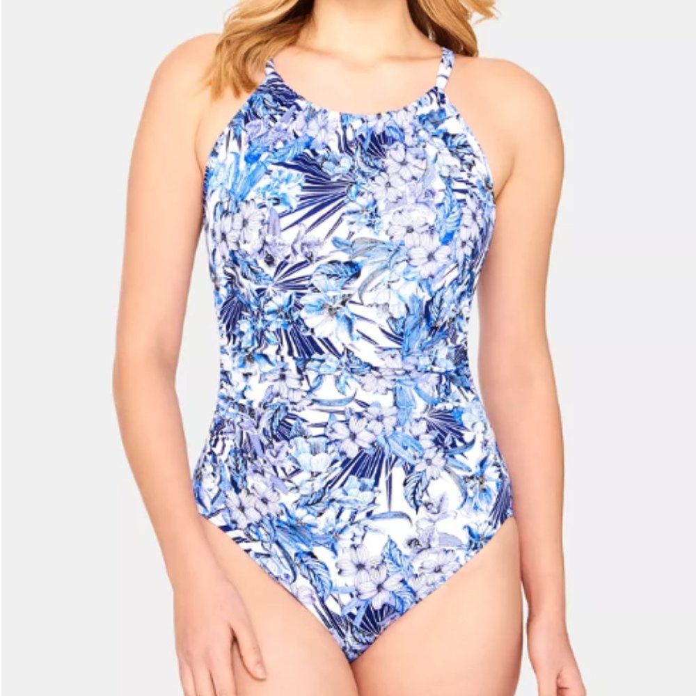 Swim Solutions 1 pc Tummy Control Sz 10 NWT